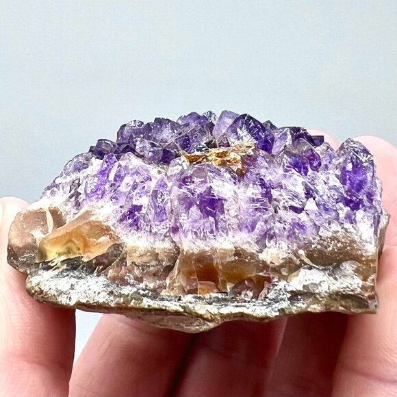 Natural Amethyst Crystal Cluster Raw Purple Quartz Geode - Picture 5 of 10